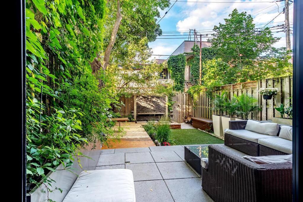 Architect House With Private Roof Top Terrace & Garden - Terrace Saint-Hubert Villa Montreal Exterior photo