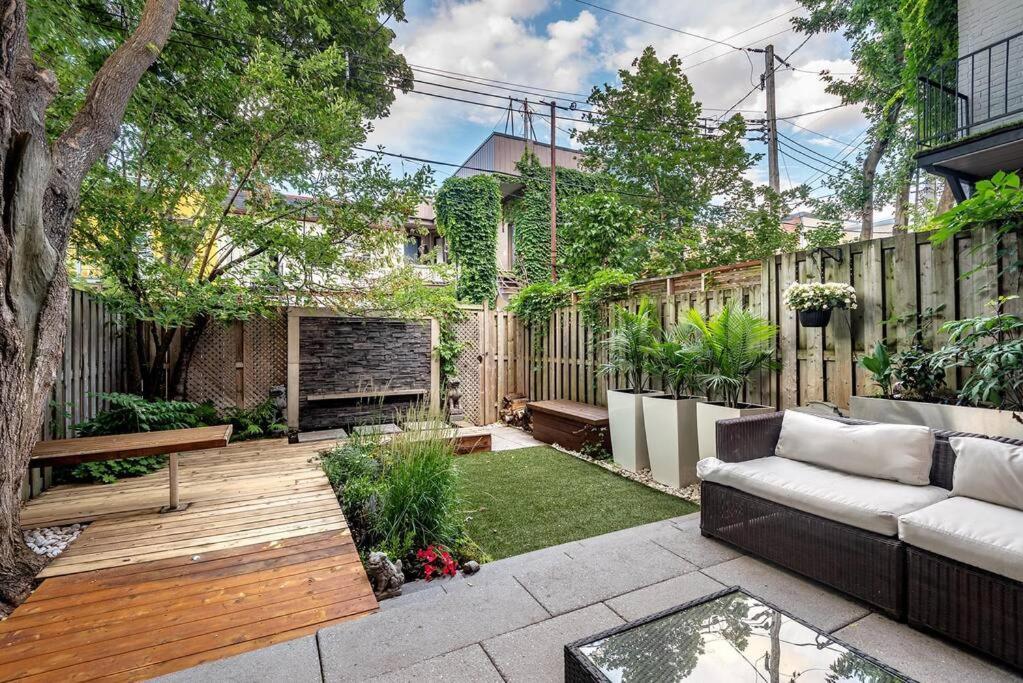 Architect House With Private Roof Top Terrace & Garden - Terrace Saint-Hubert Villa Montreal Exterior photo