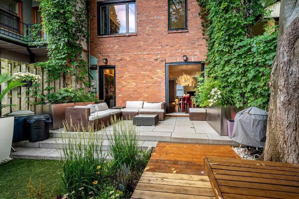 Architect House With Private Roof Top Terrace & Garden - Terrace Saint-Hubert Villa Montreal Exterior photo